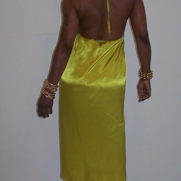 Hi Low Satin Dress - Picture 2 of 2